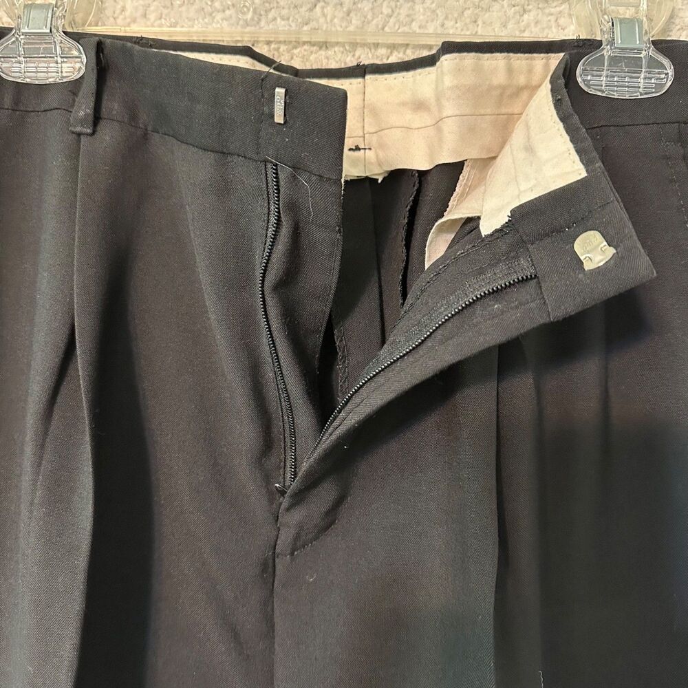 Christopher Cannes Paris/London 34 X 31 men's black dress pants - Picture 5 of 8